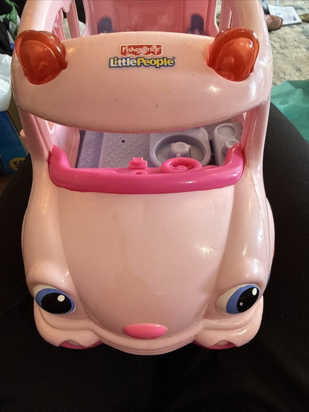 Little People School Bus Girl Pink Talking Sounds Light Fisher Price